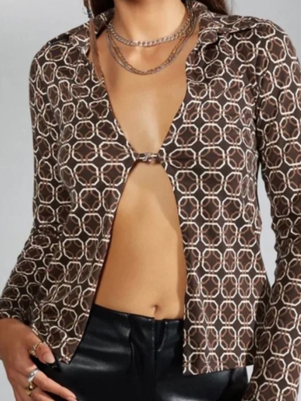 70s long sleeved top